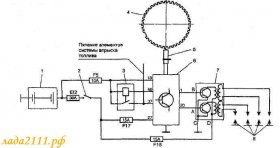 Схема системы зажигания двигателя МеМЗ 3071/307 (1.3 Li)